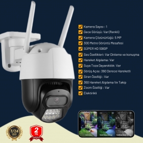 WiFi G�venlik Kameras� S�per HD 1080P